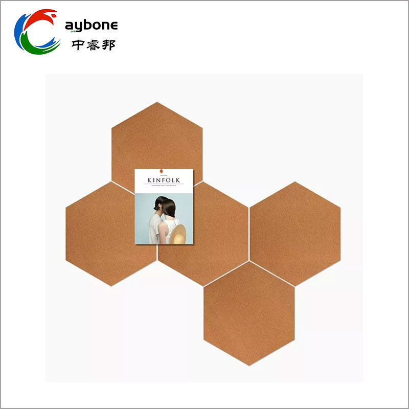 Hexagon Cork Board Fliser Selvklæbende Pin Board